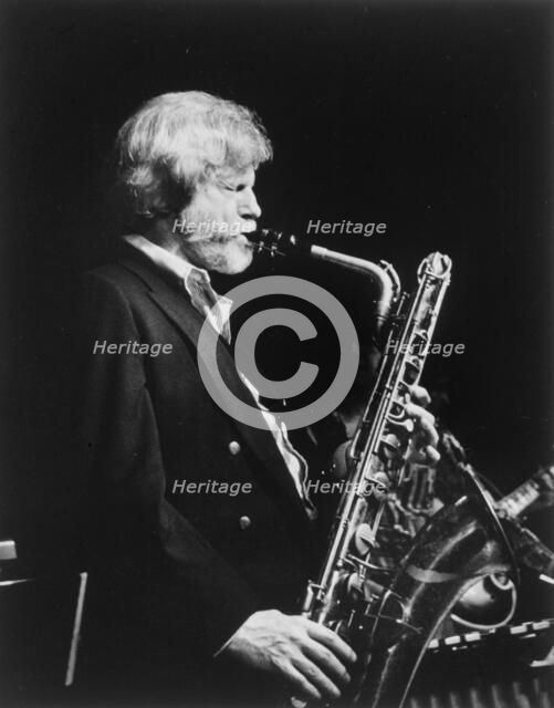Portrait of Gerry Mulligan, ca. 1980s. Creator: William Paul Gottlieb.