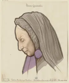 Portrait of Gertrude Brentano, c1830-1880. Creator: Eduard von Steinle