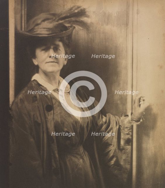 Portrait of Gertrude Käsebier, 1903. Creator: Baron Adolf Edward Sigismond de Meyer.