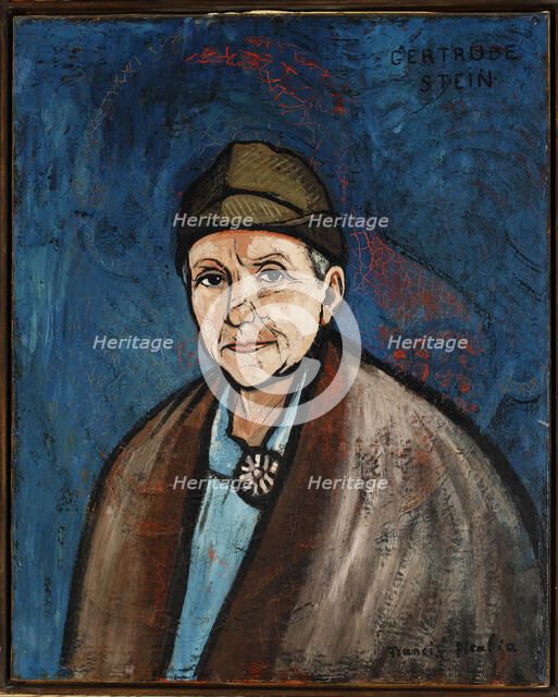 Portrait of Gertrude Stein, 1933. Creator: Picabia, Francis (1879-1953).