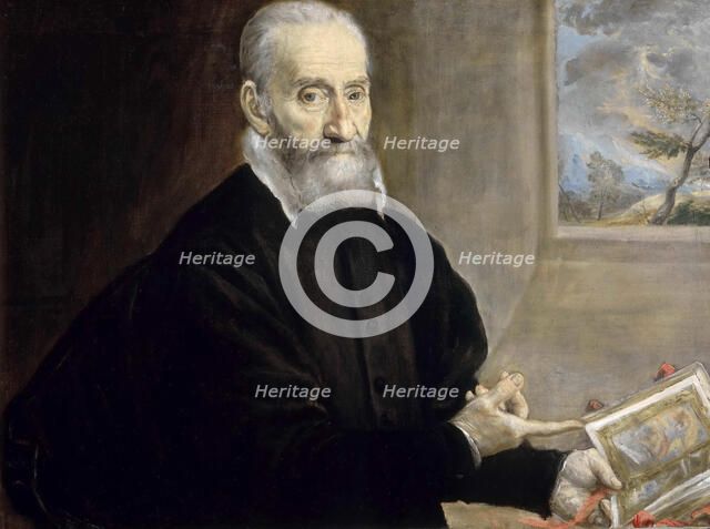 Portrait of Giulio Clovio (1498-1578), ca 1571. Creator: El Greco, Dominico (1541-1614).
