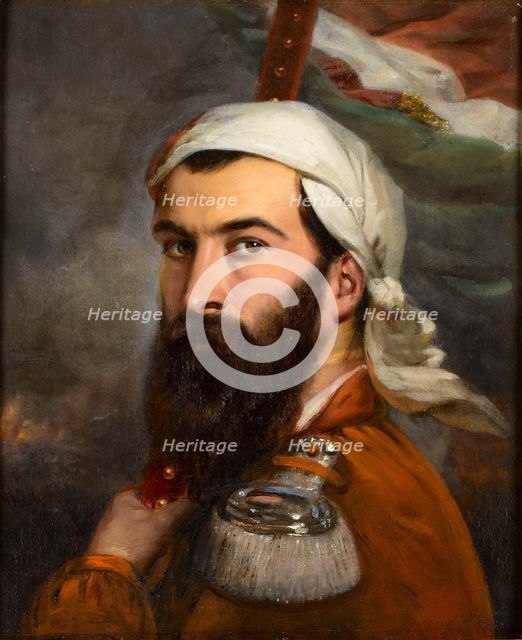 Portrait of Giuseppe Garibaldi (1807-1882), 1856. Creator: Estienne, Auguste (1807-1882).