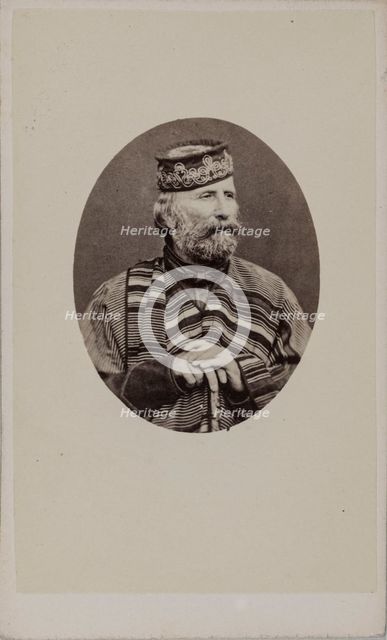 Portrait of Giuseppe Garibaldi (1807-1882), 1882. Creator: Photo studio Alessandro Pavia.