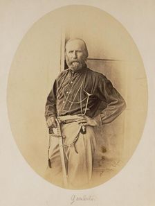 Portrait of Giuseppe Garibaldi, 1860. Creator: Gustave Le Gray