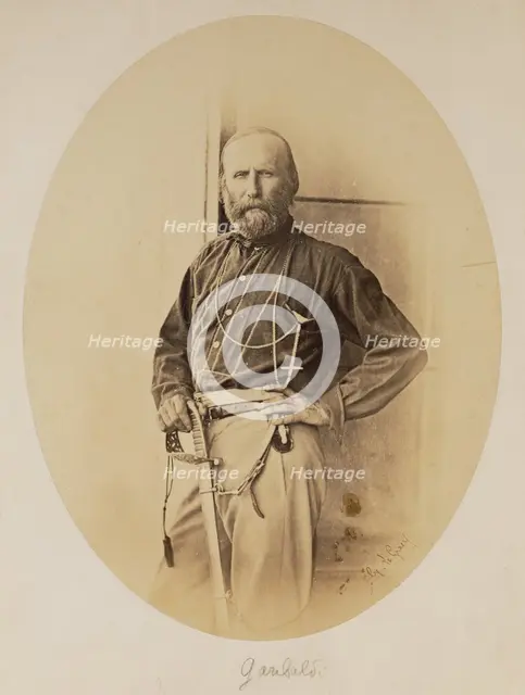 Portrait of Giuseppe Garibaldi, 1860. Creator: Gustave Le Gray.