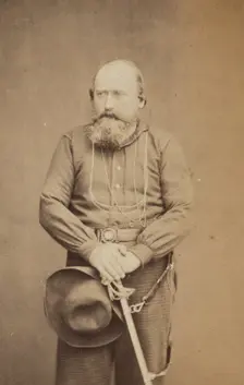 Portrait of Giuseppe Garibaldi, about 1860-1882. Creator: Unknown