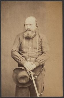 Portrait of Giuseppe Garibaldi, about 1860-1882. Creator: Unknown