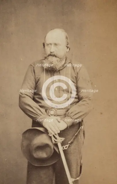 Portrait of Giuseppe Garibaldi, about 1860-1882. Creator: Unknown.