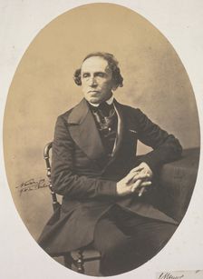 Portrait of Giacomo Meyerbeer (1791-1864), 1857. Creator: Adrien Tournachon (French, 1825-1903)