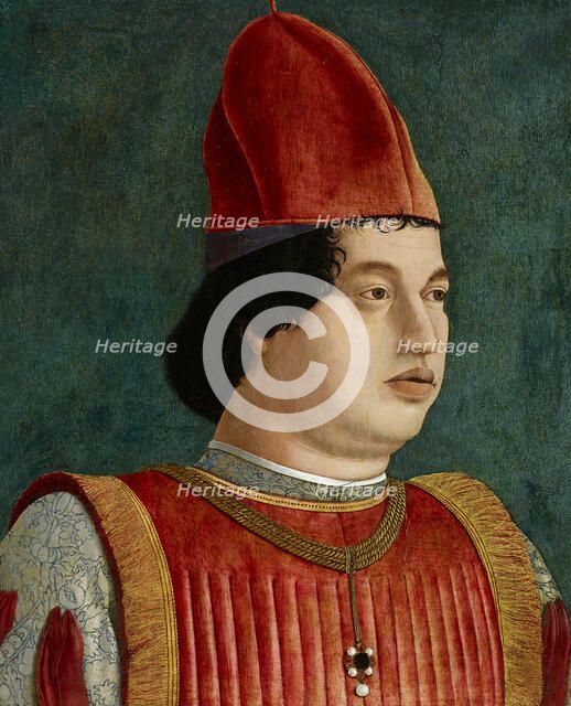Portrait of Gian Francesco Gonzaga (1446-1496), 1478-1480. Creator: Bonsignori, Francesco (c. 1460-1519).