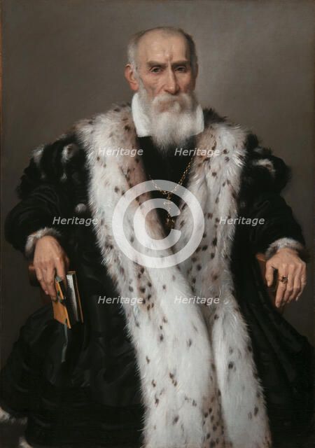 Portrait of Gian Girolamo Albani (1504-1591) , 1573. Creator: Moroni, Giovan Battista (1520/25-1578).