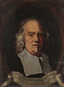 Portrait of Gian Lorenzo Bernini, 1692. Creator: Ghezzi, Giuseppe (1634-1721)