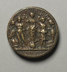 Portrait of Gianfrancesco Gonzaga di Ròdigo, 1443-1496, Lord of Sabbionetta (reverse), 1479. Creator: Antico (Italian, c. 1460-1528)