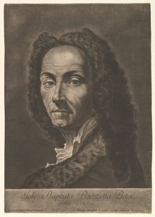 Portrait of Giovanni Battista Piazzetta, early 18th century. Creator: Johann Gottfried Haid
