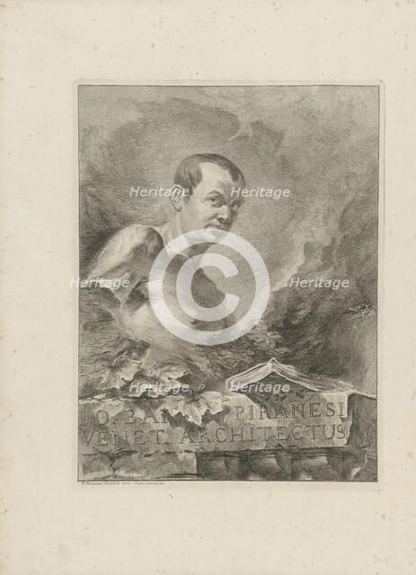 Portrait of Giovanni Battista Piranesi (1720-1778), 1756. Creator: Polanzani, Francesco (1700-after 1783).