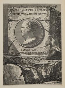 Portrait of Giovanni Battista Piranesi (1720-1778), 1779. Creator: Piranesi; Francesco (1756-1810)