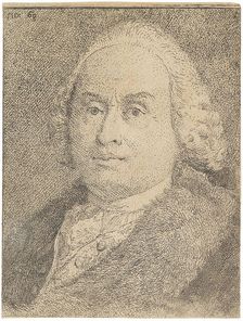Portrait of Giovanni Battista Tiepolo (1696-1770), 1770. Creator: Tiepolo, Giandomenico (1727-1804)