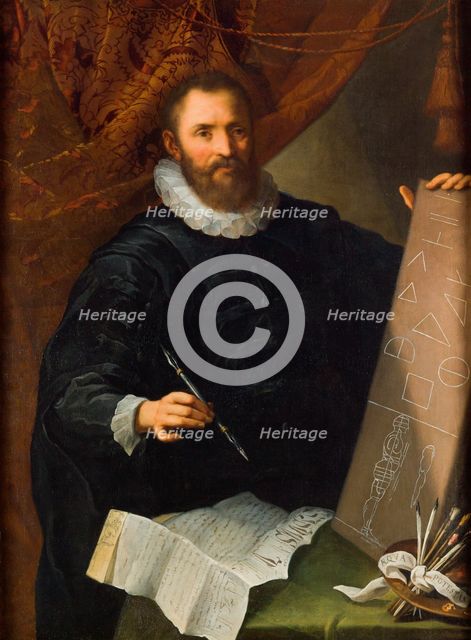 Portrait of Girolamo Muziano , 1695. Creator: Ghezzi, Giuseppe (1634-1721).