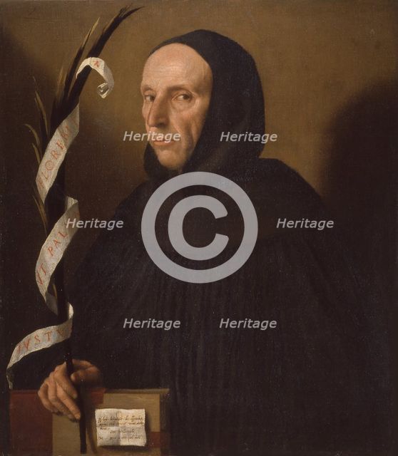 Portrait of Girolamo Savonarola, 1524. Creator: Moretto da Brescia, Alessandro (ca 1498 - 1554).