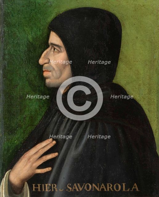 Portrait of Girolamo Savonarola, before 1521. Creator: Anonymous.