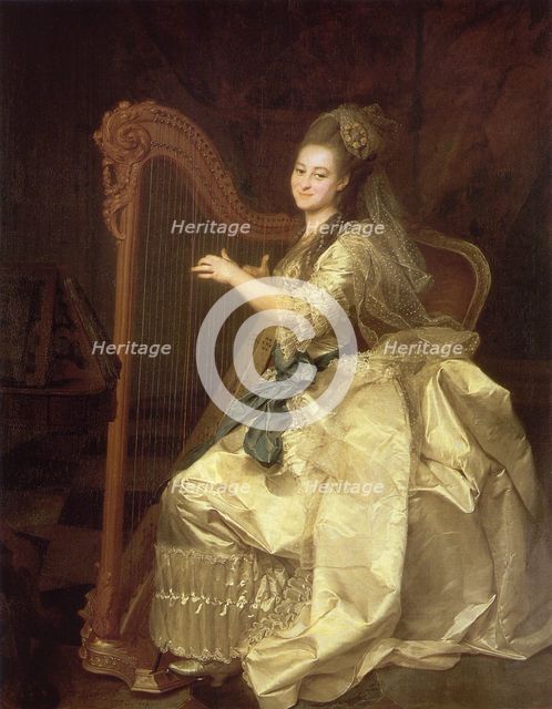 Portrait of Glaphira Ivanovna Alymova (1758-1826), 1776. Artist: Levitsky, Dmitri Grigorievich (1735-1822)