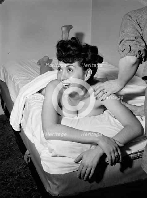 Portrait of Gloria King, New York, N.Y., ca. Apr. 1947. Creator: William Paul Gottlieb.