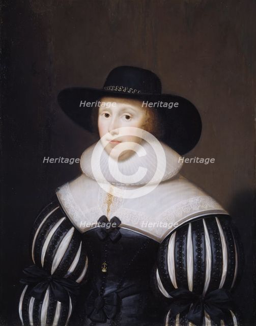 Portrait of Grace Bradbourne, Wife of Thomas Holte, 1627-1700. Creator: Cornelis Janssens van Ceulen.