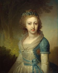 Portrait of Grand Duchess Yelena Pavlovna, 1796. Creator: Vladimir Borovikovsky