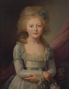Portrait of grand Duchess Yelena Pavlovna as the Child, 1792. Creator: Jean Louis Voille
