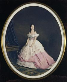Portrait of Grand Duchess Alexandra Iosifovna of Saxe-Altenburg (1830-1911)