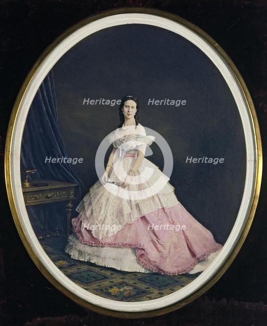 Portrait of Grand Duchess Alexandra Iosifovna of Saxe-Altenburg (1830-1911).