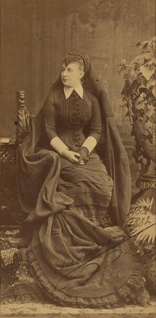 Portrait of Grand Duchess Alexandra Iosifovna of Saxe-Altenburg (1830-1911), 1881-1882