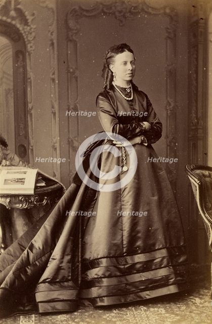 Portrait of Grand Duchess Alexandra Petrovna of Russia (1838-1900), Princess of Oldenburg, 1874.
