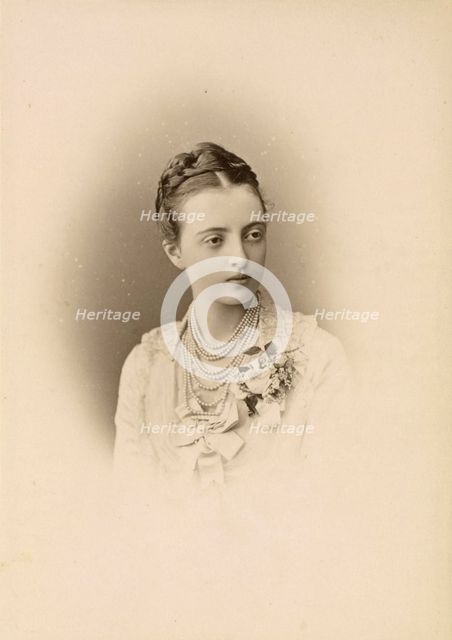Portrait of Grand Duchess Anastasia Mikhailovna of Russia (1860-1922), 1879.