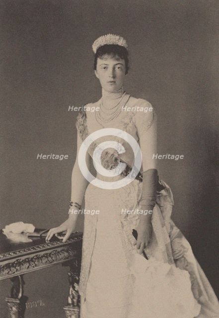 Portrait of Grand Duchess Anastasia Mikhailovna of Russia (1860-1922), 1889. Creator: Anonymous.