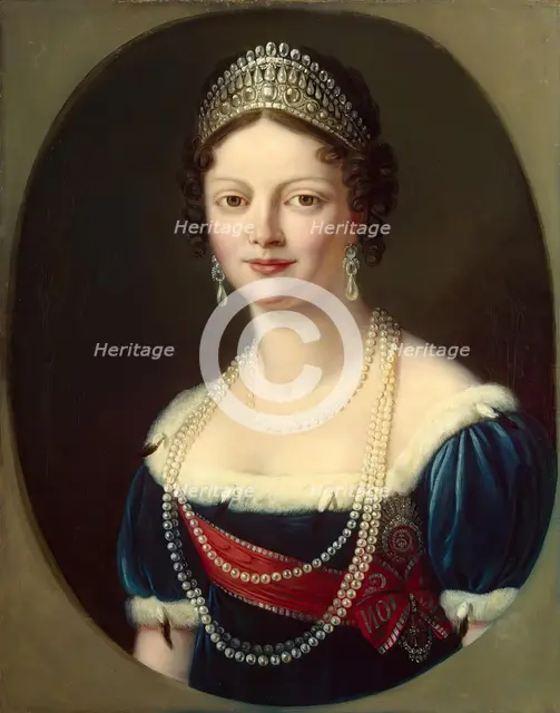 Portrait of Grand Duchess Ekaterina Pavlovna, 1805. Creator: Unknown.