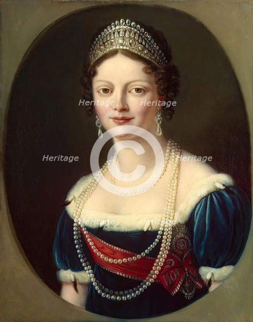 Portrait of Grand Duchess Ekaterina Pavlovna, 1805. Creator: Unknown.