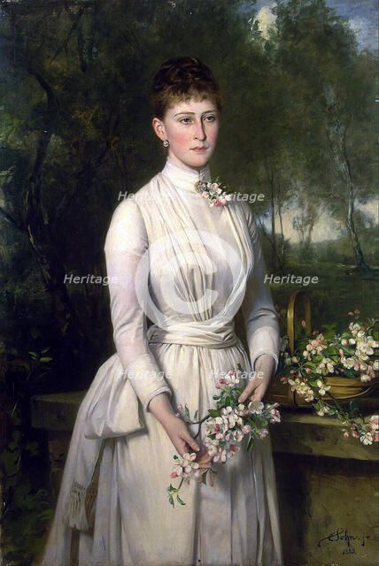 Portrait of Grand Duchess Elizaveta Fyodorovna', (1864–1918), 1885.  Creator: Sohn, Carl Rudolph (1845-1908).