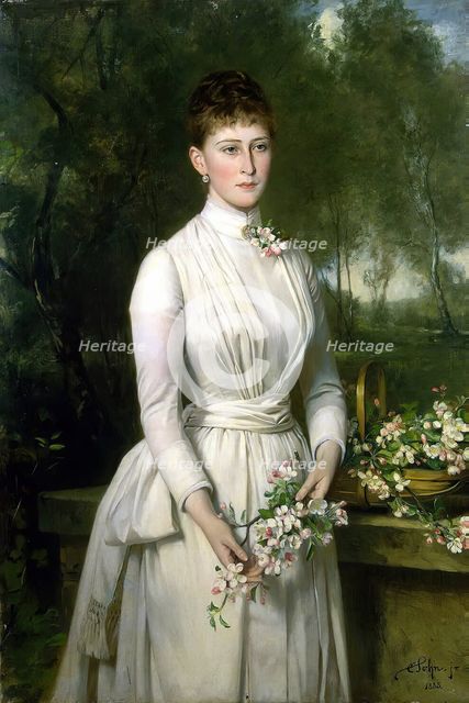 Portrait of Grand Duchess Elizaveta Fyodorovna, 1885. Creator: Carl Rudolph Sohn.