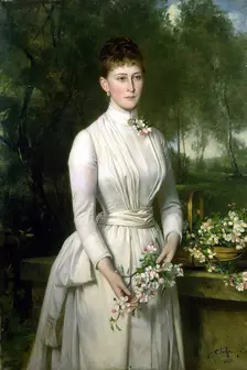 Portrait of Grand Duchess Elizaveta Fyodorovna, 1885. Creator: Carl Rudolph Sohn