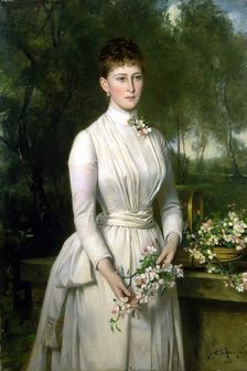 Portrait of Grand Duchess Elizaveta Fyodorovna, 1885. Creator: Carl Rudolph Sohn