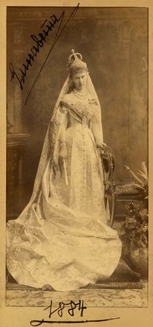 Portrait of Grand Duchess Elizaveta Mavrikievna of Russia (1865-1927), 1884