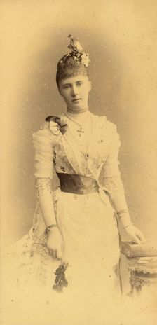 Portrait of Grand Duchess Elizaveta Mavrikievna of Russia (1865-1927), c. 1883-1884