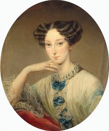 Portrait of Grand Duchess Maria Alexandrovna, 1850. Creator: Christina Robertson