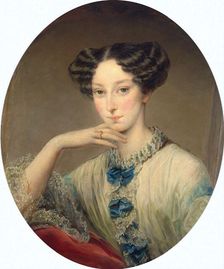Portrait of Grand Duchess Maria Alexandrovna (1824-1880), c1850. Creator: Robertson, Christina (1796-1854)
