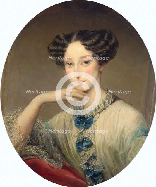 Portrait of Grand Duchess Maria Alexandrovna (1824-1880), c1850. Creator: Robertson, Christina (1796-1854).