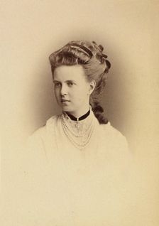 Portrait of Grand Duchess Maria Alexandrovna of Russia (1853-1920), Duchess of Saxe-Coburg and Gotha