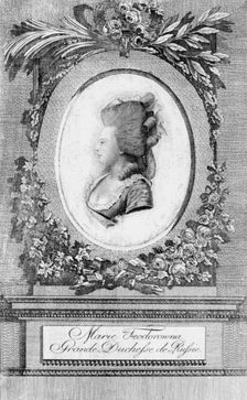 Portrait of Grand Duchess Maria Feodorovna (Sophie Dorothea of Württemberg) (1729-1828), 1781