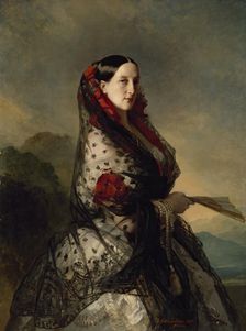 Portrait of Grand Duchess Maria Nikolayevna, 1857. Creator: Franz Xaver Winterhalter