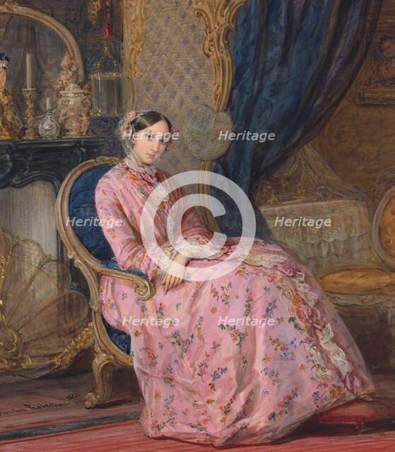 Portrait of Grand Duchess Maria Nikolaevna of Russia, middle of the 19th century. Creator: Robertson, Christina (1796-1854).